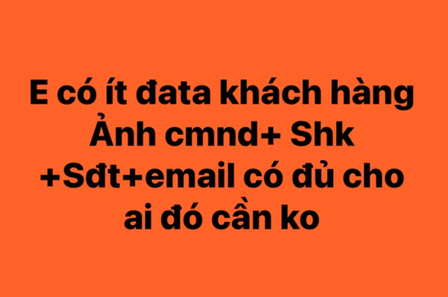 Rao bán dữ liệu cá nhân giá rẻ hơn rau - 1